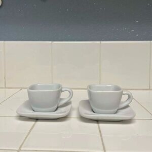Crate & Barrel cups and saucers